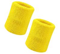 Vidillo Muñequera Deportiva, 2 Pack Sweatband 4 Pulgadas Deportes Sweatband Muñequera Suave Espesar Algodón, para Tenis Gimnasia Fútbol Baloncesto, Correr Deportes atléticos