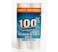 vidoelettronica 172 vasos de papel biológico de 180 ml - Vasos de café de papel desechables para eventos y fiestas - Vaso desechable compostable biodegradable
