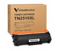 vidoelettronica® 2X TN2510XL Toner Negro Alta Capacidad 3000 páginas con Chip, Compatible Brother HL-L2400DWE/HL-L2445DW, DCP-L2620DW/L2660DW/L2665DW, MFC-L2800DW/L2827DWXL/L2835DW/L2860DWE (2)