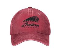 VIDOJI Gorra de béisbol Clásico Casual Indian Motorcycles Logo Unisex Style Baseball Cap Race Distressed Denim Caps Vintage Outdoor Activities Sun Cap