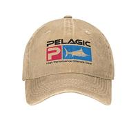 VIDOJI Gorra de béisbol Clásico Casual Pelagic Fisher Unisex Gorra de béisbol Pesca Angustiada Denim Sombreros Lavados Vintage Outdoor Workouts Gift Snapback Hat