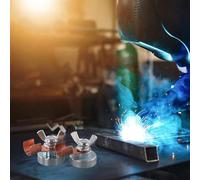 Vidonergy Abrazadera de tierra de soldadura | Clip magnético de conexión a tierra para máquina de soldar | Construcción de hierro | 6 x 4 x 4 cm | Compatible con superficies metálicas, postes, rieles