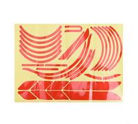 Vidonergy Adhesivo reflectante para patinete eléctrico Xiaomi - Decoración corporal y mejora de seguridad, cinta impermeable de PVC para mayor visibilidad nocturna, juego de 36 x 28 cm (6 unidades