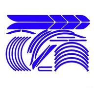 Vidonergy Adhesivo reflectante para patinete eléctrico Xiaomi - Decoración corporal y mejora de seguridad, cinta impermeable de PVC para mayor visibilidad nocturna, juego de 36 x 28 cm (6 azul)