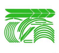 Vidonergy Adhesivo reflectante para patinete eléctrico Xiaomi - Decoración corporal y mejora de seguridad, cinta impermeable de PVC para mayor visibilidad nocturna, juego de 36 x 28 cm (6 (verde)