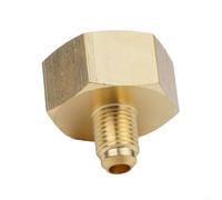 Vidonergy Botella adaptadora de acondicionador de coche para R134A, adaptador de rosca SAE de 1/4 a G3/4, accesorio de aire acondicionado de latón para sistemas de CA automotrices