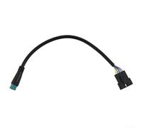 Vidonergy Cable de extensión eléctrico adaptador para pantalla a conector SM de 5 pines - Carcasa ABS, 19 cm de longitud, impermeable, negro