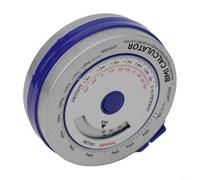 Vidonergy Cinta métrica retráctil de índice de masa corporal para salud personal, rango de medición de 150 cm o 200 cm, herramienta de dieta y fitness de plástico con 3 unidades, color azul