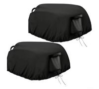 Vidonergy Cubierta para cortacésped robótica impermeable de tela Oxford 420D resistente con protección UV, dobladillo elástico resistente al viento, almacenamiento al aire libre, 80 x 78 x 51 cm (2