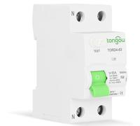 Vidonergy Disyuntor de circuito tipo CA 2P 63A 30mA para instalaciones solares de pila de carga EV e instalaciones solares fotovoltaicas, dispositivo de corriente residual con protección contra