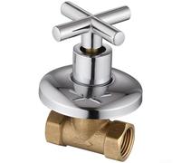 Vidonergy Elegante válvula de control de ducha oculta de cobre de apertura rápida montada en la pared para grifos de baño y sistemas solares de agua, plateado (D)