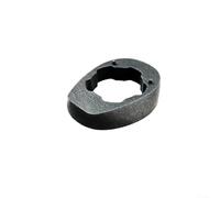 Vidonergy Espaciadores de auriculares, adaptador de enrutamiento de cable, espaciador para bicicletas de trekking, Spark, y carretera, juego de juntas de plástico negro con cubierta y tornillo (junta