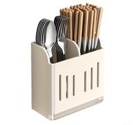 Vidonergy Estante magnético de doble compartimento para nevera, organizador de cubiertos de cocina para utensilios, solución de almacenamiento que ahorra espacio, fácil instalación (blanco)
