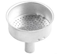 Vidonergy Filtro de embudo Moka de aluminio de repuesto para cafetera espresso, compatible con 2, 3, 6, 9, 12 tazas, color plateado (450 ml)