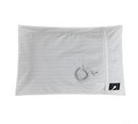 Vidonergy Funda de almohada blanca de fibra plateada de algodón orgánico para un mejor sueño, con cable de tierra, lavable (20 x 36 pulgadas)