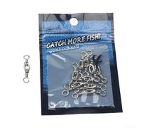 Vidonergy Giratorio de pesca de acero inoxidable para sedal, conector giratorio de 8 formas con junta pivotante suave, compatible con cebos pesados y aparejos (4)