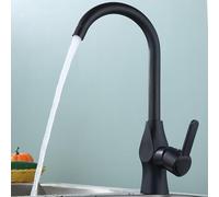 Vidonergy Grifo mezclador para fregadero de cocina con acabado cromado pulido, base de latón y cuerpo de acero plástico grueso, tamaño G1/2, para agua fría y caliente, para una fácil instalación