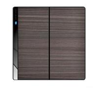 Vidonergy Interruptor de luz de pared de acero inoxidable, estilo de botón basculante con indicador de luz suave, variantes de 1 vía para iluminación del hogar u oficina (2 bandas)