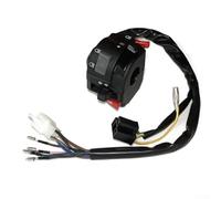 Vidonergy Interruptor de manillar de motocicleta para, intermitente, faro y eléctrico, interruptor ABS negro con alta universalidad para la mayoría de motocicletas, eléctricas