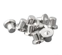 Vidonergy Juego de 10 pines centrales de acero de 6/8/10/12 mm para alineación de agujeros de marcador de madera, herramienta de carpintería para montaje de junta de espiga (6 mm)