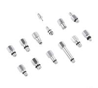 Vidonergy Kit de conectores de purga de freno hidráulico de aleación de aluminio para bicicleta, 13 piezas con tornillos M5/M6/M6-0,5/4 mm y adaptador D8x15/D6/D2/M6 para bicicletas de carretera y