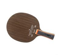 Vidonergy Pala de tenis de mesa de 5 capas, paleta de madera de ébano y dalbergia con mango largo, 6,2 mm de grosor, color negro y amarillo para placa inferior de raqueta de ping pong (madera de