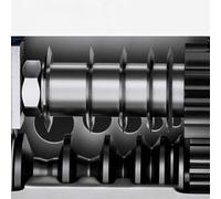 Vidonergy Pelacables manual/eléctrico de 6 agujeros para cables de cobre, acero inoxidable, sujeción automática, tamaños de entrada de 3-17 mm, 14 × 4 × 8.1 pulgadas (SKU)