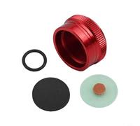 Vidonergy Perilla de freno de tuerca de metal para carrete de pesca GW.CA Baitcast, con amortiguación para anillo y junta, perilla de ajuste de aleación de aluminio para rueda amarilla Guangwei, (rojo