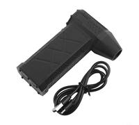 Vidonergy Plumero de aire de alta velocidad con LED, motor sin escobillas de 130000 rpm, 52 m/s, ventilador turbo portátil para uso industrial, boquilla magnética, carga rápida (negro)