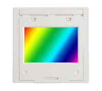 Vidonergy Rejilla de difracción de transmisión de 80/300/600/1000/1200/1600 líneas por mm, hoja de rejilla óptica PET de 2 mm de grosor para espectroscopia y experimentos de enseñanza, marco de 50 x