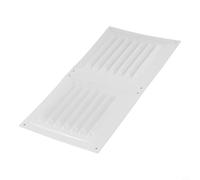 Vidonergy Rejilla de ventilación de acero inoxidable con pantalla, cubierta de ventilación de aire de 300 x 150 mm para aplicaciones de HVAC y pared lateral de techo (blanco)