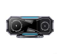 Vidonergy Soporte de teléfono de carga inalámbrica de 15 W con rotación eléctrica y sensor de cristal de espejo, compatible con teléfonos plegables y de pantalla de barra