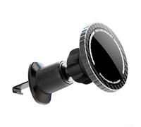 Vidonergy Soporte magnético para teléfono de coche con rotación de 360° y soporte de ventilación de aire, soporte de aleación para teléfonos celulares, compatible con teléfonos inteligentes y