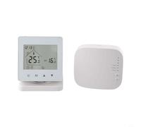 Vidonergy Termostato programable inteligente inalámbrico RF433 para calefacción de caldera de gas, controlador de temperatura LCD con USB o fuente de alimentación de batería (WiFi)