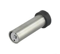 Vidonergy Tope de puerta cilíndrico de acero inoxidable con almohadilla de goma para protección de pared y mango, reducción de ruido, protector de suelo, adecuado para el hogar, (120 mm)