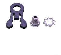 Vidonergy Tubo de cabeza plegable de fibra de carbono para bicicleta, con tornillo TC4, ligero de 5,4 g, hebilla fija para mayor estabilidad, compatible