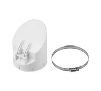 Vidonergy Tubo de drenaje de PVC con válvula de desplazamiento de cierre automático, tamaños de 50 a 160 mm para prevención de reflujo, color blanco (110)