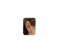 VIDONIO 3 pares de aretes de aro de plata de ley 925 para mujer, chapados en oro de 14 quilates, hipoalergénicos con circonita cúbica AAA, juego de aretes ligeros para cartílago pequeños, perfectos