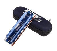 VIDOO 10 Agujeroblues Armónicos Tono C Color Azul para Principiantes-B