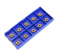 VIDOO 10pcs Insertos Carburo CCMT060204-HM YBC251 Cortador Carburo Recubierto Titanio
