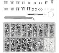 VIDOO 1200 Piezas Acier Inoxidable Plata Set Tournevis Multifunción 4-en-1 para Todas sus Micro-Reparaciones