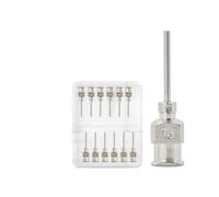 VIDOO 12Uds Boquilla Aguja Dispensadora Integrada Acero Inoxidable 1/2 Pulgada Cola-18G