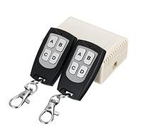 VIDOO 2 Transmisores + Receptor Interruptor Control Remoto Inalámbrico RF Relé 12V 4CH Canales