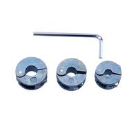 VIDOO 3Pcs Juego Topes Broca MM/Pulgada Aleación Zinc Alta Precisión Control Profundidad 6mm-10mm Llave Incluida Accesorios