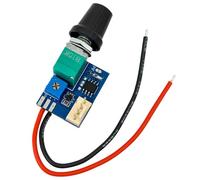VIDOO Controlador Velocidad Ventilador PWM Único DC 12V Silencioso 4 Pin Interruptor Control Temperatura Ordenador-Con Cable