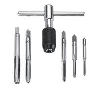 VIDOO Juego de 6 Machos de Roscar M3-M8 con Llave de Carraca en T Manual