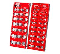 VIDOO Juego de Calibre de Roscas para Tuercas y Pernos 21 Tamaños Pulgada y 17 Métricos Herramienta de Clasificación-Rojo