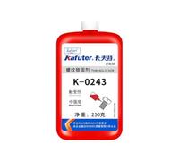 VIDOO Kafuter K-0243 Sellador Carcasa Cojinete Antiaflojamiento, Masilla Selladora Fisuras para Sistemas Tuberías a Prueba Óxido, Gel Rosca Removible Maquinaria Laboratorio, 250g