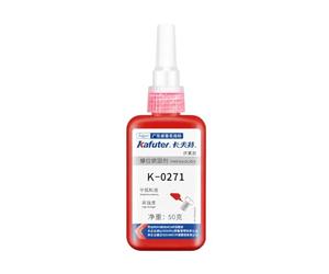 VIDOO Kafuter K-0271 Fijador Roscas Rojo Alta Resistencia 50 g, Adhesivo Anaeróbico para Fijaciones Metálicas, Compuesto Líquido Fijación Permanente para Tornillos en Tubo
