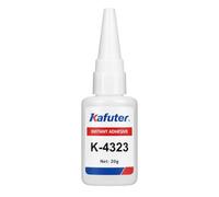 VIDOO Kafuter K-4323 Adhesivo Instantáneo Transparente 20g Pegamento Unión Metal Plástico para Componentes Electrónicos Manualidades Hobby